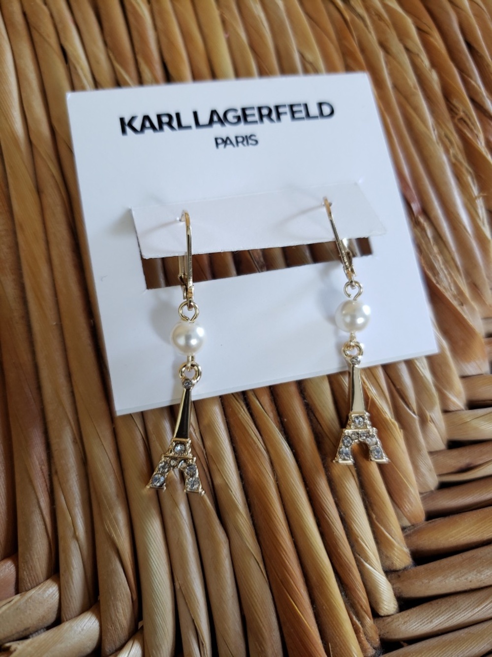 Karl Lagerfeld Paris Eiffel Tower Earrings NEW!